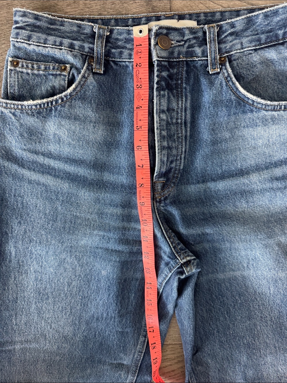 🌼Zara🌼 Straight Leg Jeans in Distressed Blue, Size 8 - Picture 4 of 7